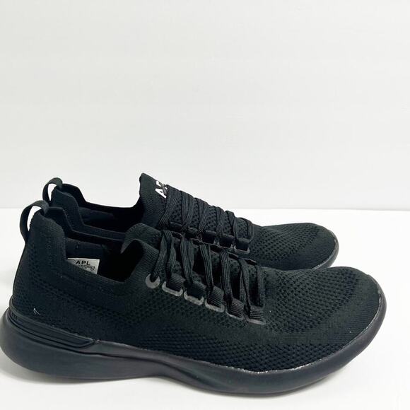 APL MEN'S TECHLOOM BREEZE BLACK COMFORTABLE SHOES NEW WITHOUT BOX